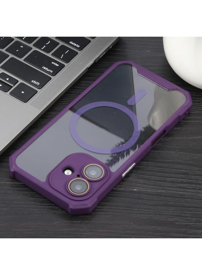 اس-توب جراب لهاتف iPhone 16 Plus، غلاف عدسة ملون ثنائي اللون، جراب MagSafe المغناطيسي المصنوع من الأكريليك والبولي يوريثان الحراري - Image 5