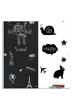 Terabyte 45x200cm Black Board Sticker Wall Paper Decor Removable Vinyl Chalkboard  - Image 2