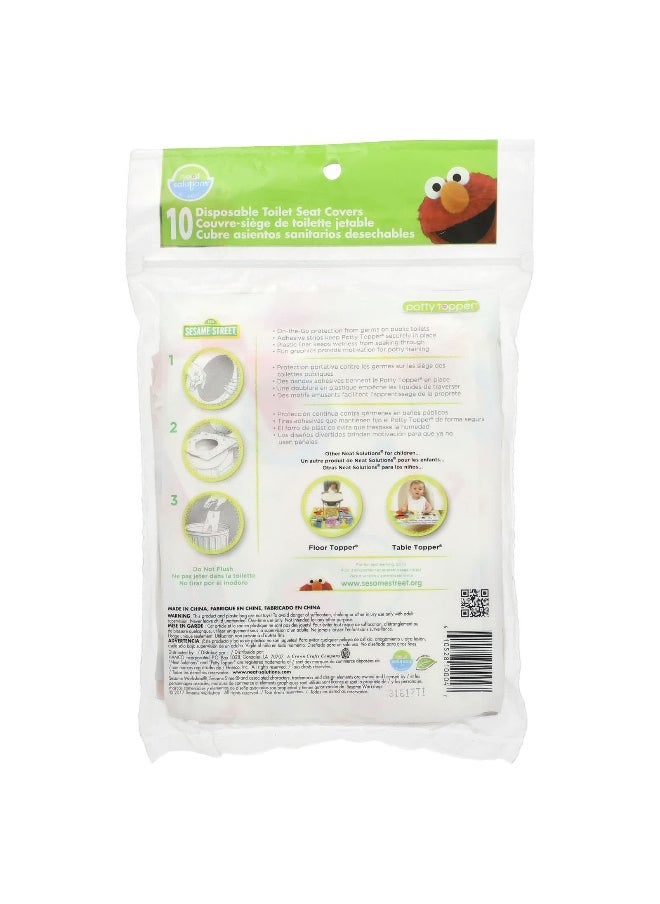Neat Solutions Neat Solutions, Sesame Street, Potty Topper, Disposable Toilet Seat Covers, 10 Count  - Image 2