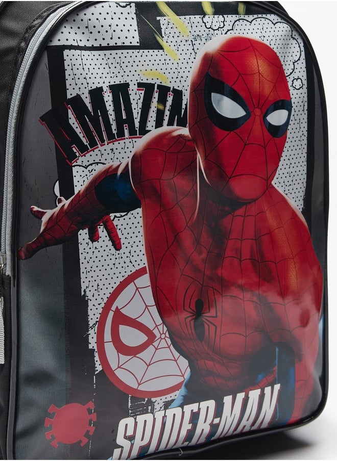 MARVEL - Spider-Man Print Backpack with Adjustable Shoulder Straps and Zip Closure - 46x34x23 cm - Image 1