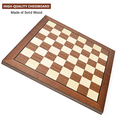 AMEROUS 15 x 15 Wooden Chess Board No Pieces Professional Tournament Chessboard Only with Gift Package Chess Rules Portable Chess Board for Beginners Kids Adults - Image 5