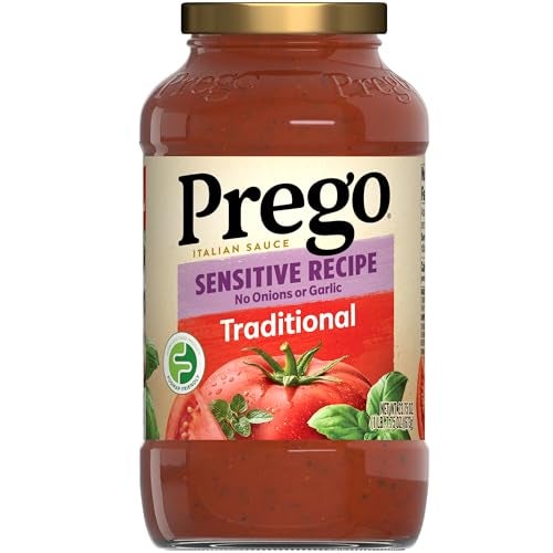 Prego Traditional Sensitive Recipe Low FODMAP Pasta Sauce, 23.75 Oz Jar - Image 1