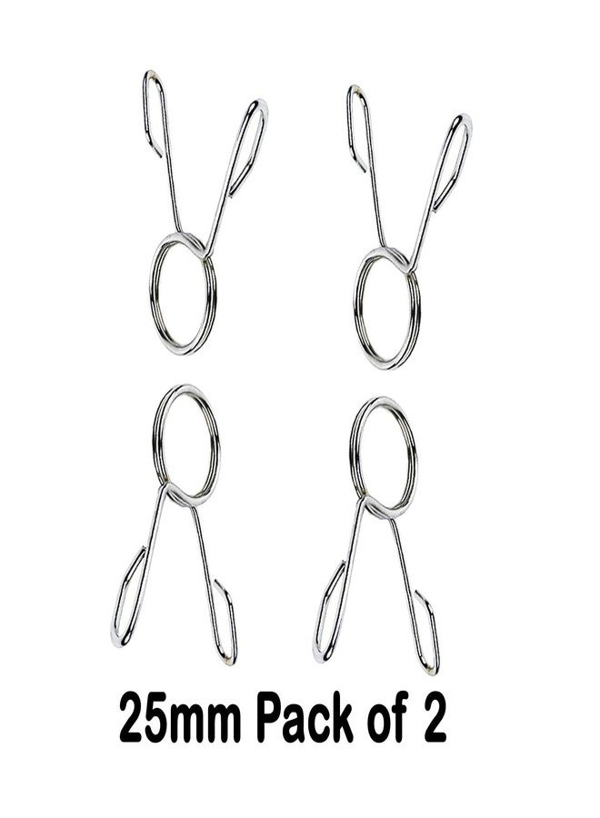 SUPRO Spring Gym Lock, Rod Lock for Dumbbells' Barbell Collor Clips clamp PACK OF 2 (25MM) - Image 2