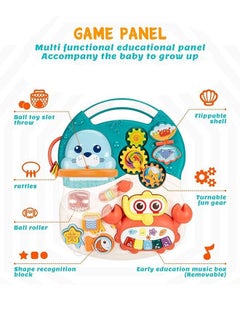BAYBEE 3 in 1 Musical Push Along Baby Walker Sit to Stand Toys - Kids Activity Center - Toddlers Musical Fun Table - Lights and Sounds - Learning - for 6 Months and Up  - Image 2