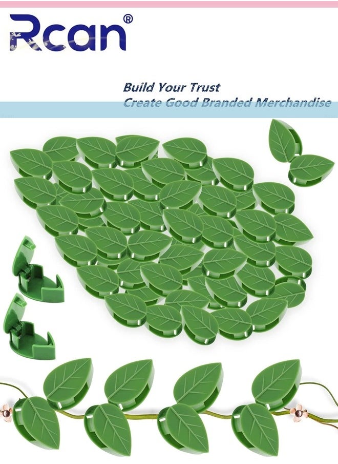 Rcan 50 Pieces Plant Climbing Wall Fixture Clips with Acrylic Adhesive Sticker Plant Fixer Invisible Wall Vines Fixing Clips Self Adhesive Hook Plant Vine Traction for Indoor Outdoor Decoration  - Image 1