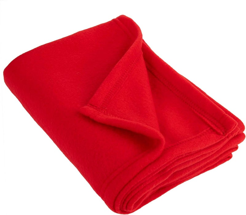 Trailmaker 50x60 Throw Blankets, Ultra Soft Hypoallergenic Fleece Fall Throw Blanket for Livingroom, Couch, Chair, Bed, Red - Image 4