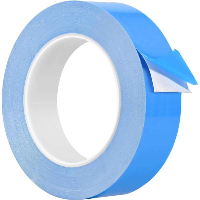 Self Lub Thermal Adhesive Tape, 25m x 15mm x 0.20mm Double Side Thermal Tapes Cooling Heatsink Pad Apply to LED, IGBT IC Chip Computer CPU GPU Modules MOS Tube SSD Drives (15 MM) - Image 1