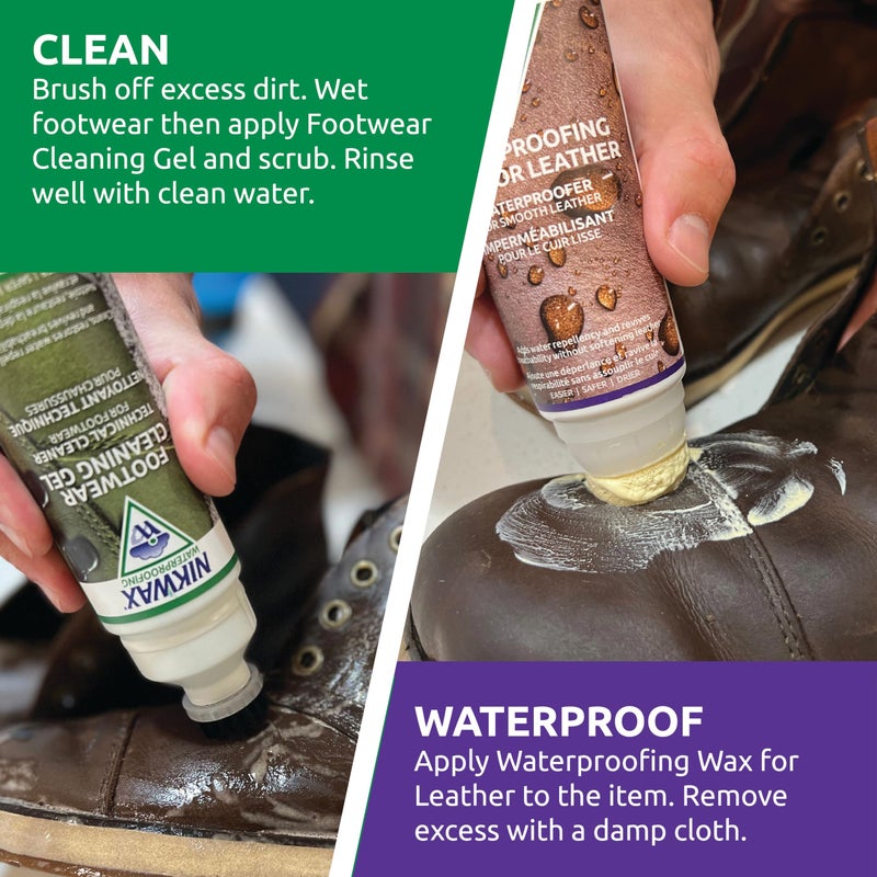 Nikwax Waterproofing Wax for Leather, Cream, Restores DWR Water Repellency, Shoe Care, Boot & Footwear Cleaner, Rain Protection, Safe for Gore-Tex - Image 4
