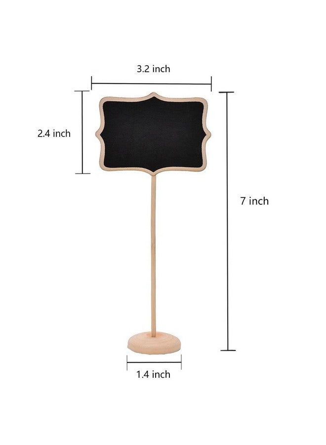 DSTELIN 15 Pack 2.36 X 3.35Inches Wood Mini Chalkboard Signs With Support Easels Place Cards Small Rectangle Chalkboards For Weddings Birthday Parties And Special Event Decorations  - Image 4