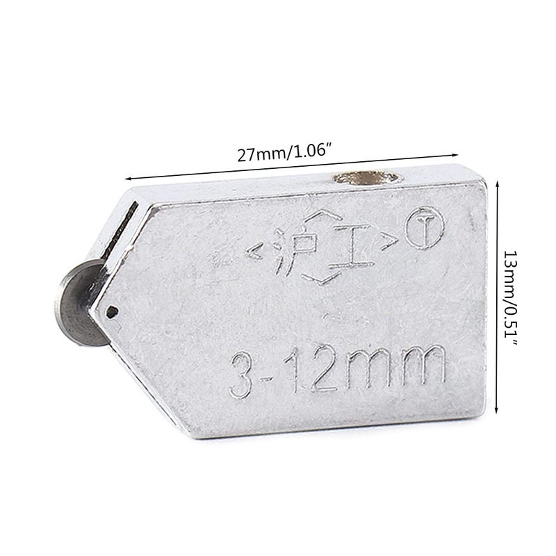 Replacement Glass Cutting Tool Wheel Metal Cutter Head Set of 4 - Image 3