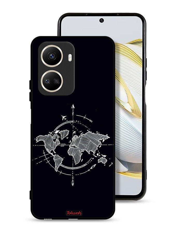 Tolwak Huawei nova 10 SE Protective Case Cover Compass Art  - Image 1