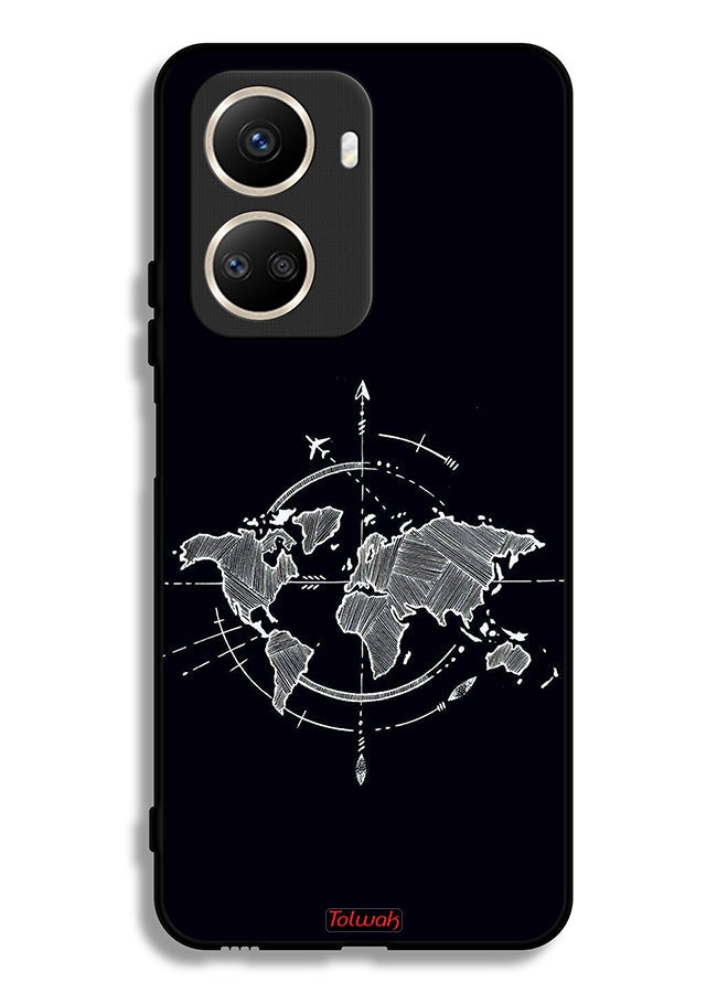 Tolwak Huawei nova 10 SE Protective Case Cover Compass Art  - Image 2
