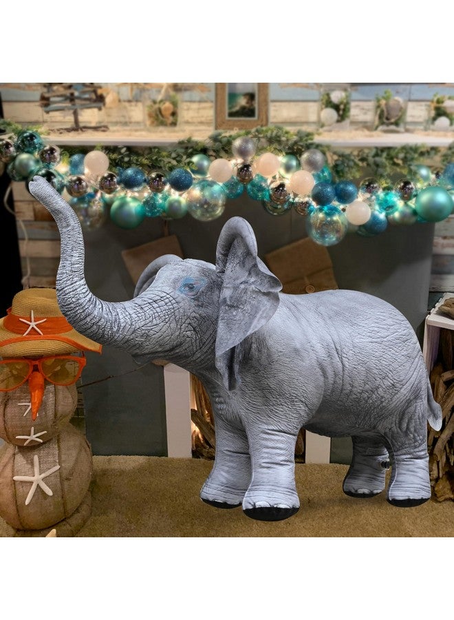 Jet Creations 36" Long Inflatable Baby Elephant Decor: Realistic Wildlife Safari Animal Toy Ideal for Party, Pool, Birthday, Photo Prop. Durable & Easy Inflate for Animal Lovers, 1 pc - Image 5