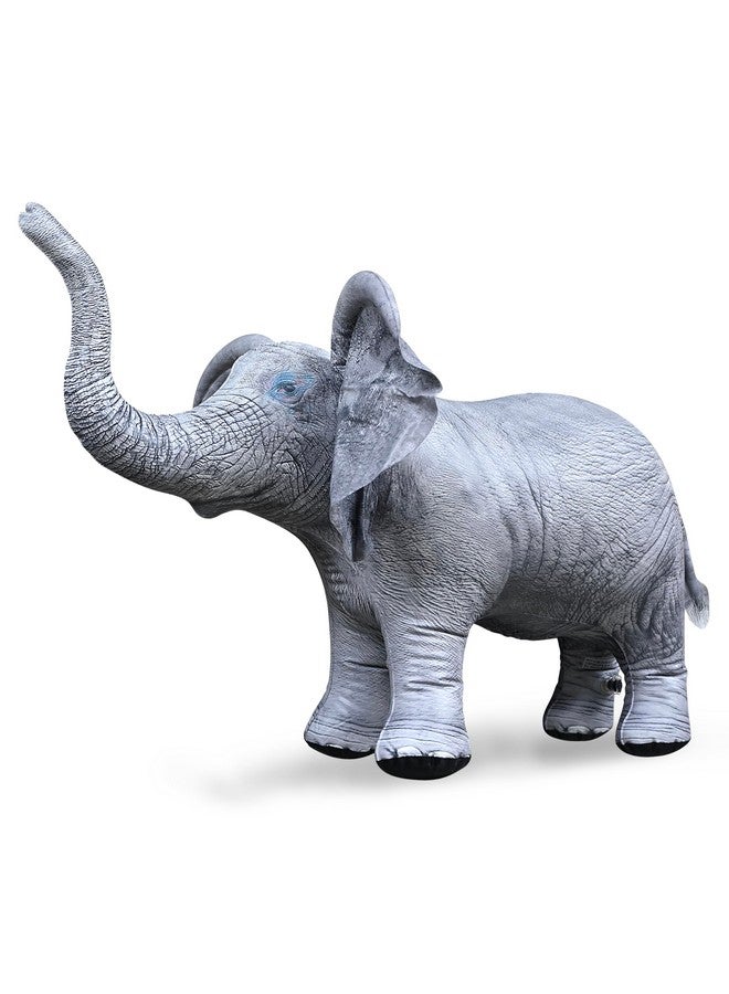 Jet Creations 36" Long Inflatable Baby Elephant Decor: Realistic Wildlife Safari Animal Toy Ideal for Party, Pool, Birthday, Photo Prop. Durable & Easy Inflate for Animal Lovers, 1 pc - Image 1