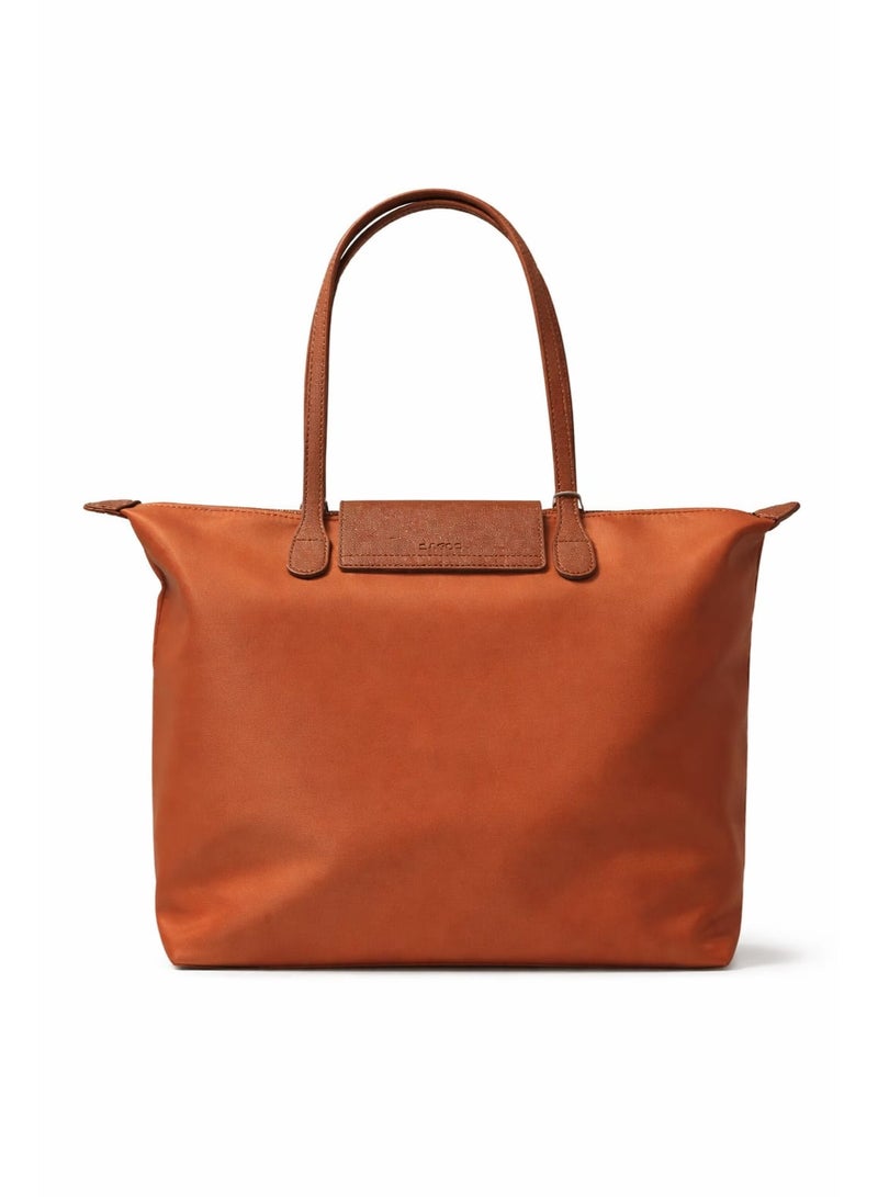 BAGCO Brown Tote Handbag for Women – Large Capacity, Zipper Closure, Daily Use Bag - Image 2