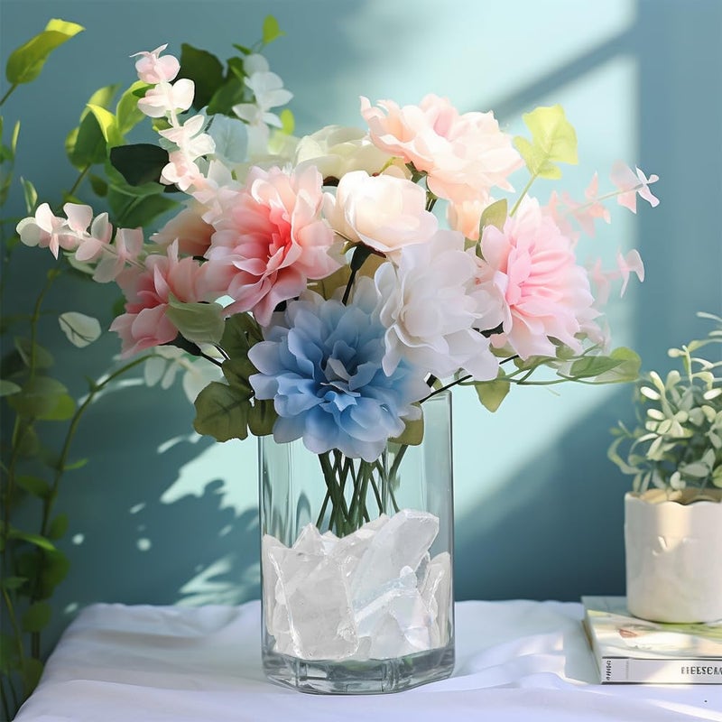 Happyfiller 15 أوقية أبيض قطع زجاجية زجاجية مجعد Seaglass مكسور رقائق زجاجية مكسورة للفنون مجموعة الحرف اليدوية - Image 2