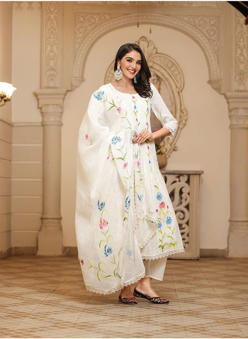 Women Off White Cotton Kurta Sets - 3Pcs - pzsku/Z1D85B0BEF04A6B845FA3Z/45/1741189892/6dfc2b0e-b972-4850-8854-b703156a2446