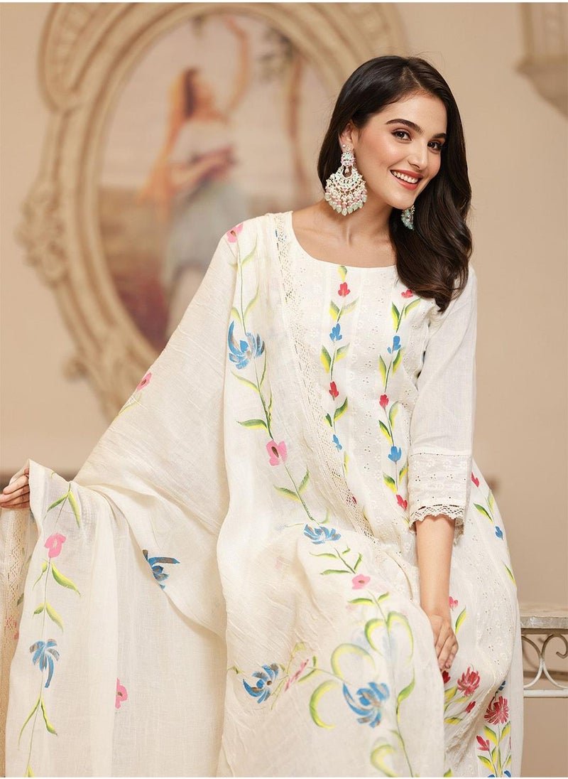 Women Off White Cotton Kurta Sets - 3Pcs - pzsku/Z1D85B0BEF04A6B845FA3Z/45/1741189892/cd5770a2-2140-4ba3-8c9a-0516f33c3472