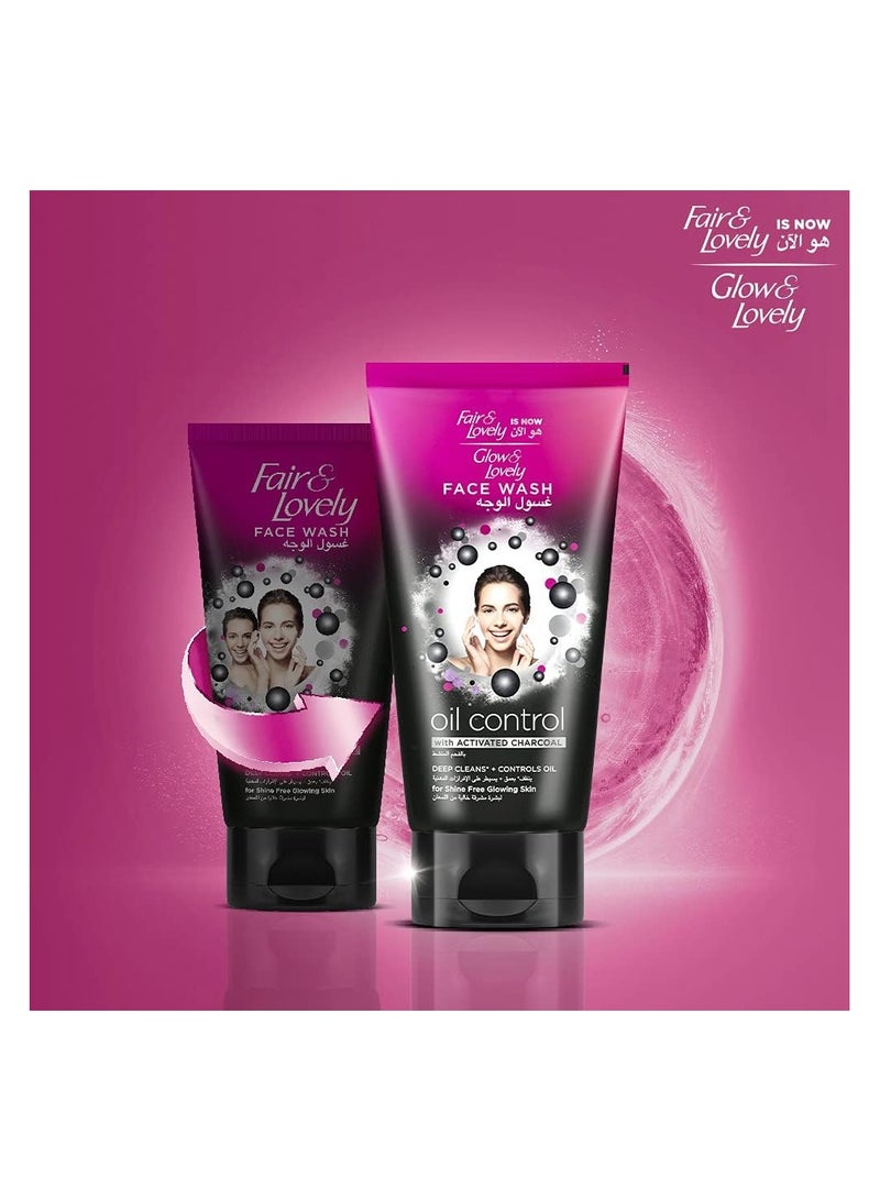 Glow & Lovely Formerly Fair & Lovely Face Wash With Activated Charcoal Oil Control To Deep Clean + Control Oil 150ml - Image 2