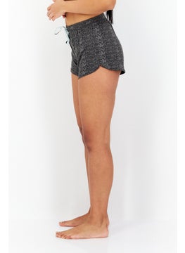 Avalanche Women 2 Pcs Stripe And Heather Sleepwear Shorts, Light Blue  - Image 3
