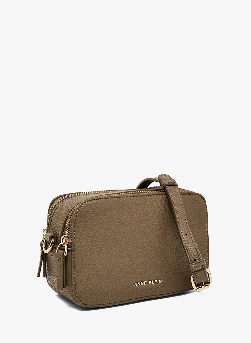 Anne Klein  Anne Klein Textured Zippered Camera Bag for Women | Best Price UAE