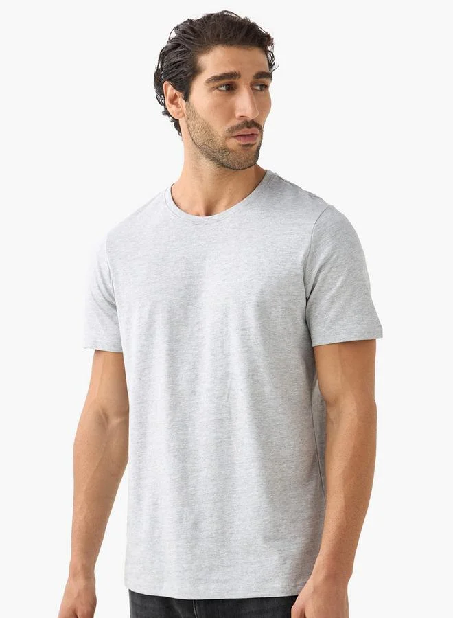 سبلاش فيڤ Set of 3 - Regular Fit T-shirt with Crew Neck and Short Sleeves