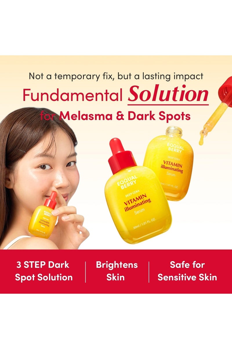 إيكوالبيري فيتامين مصل الإضاءة - مصل فيتامين سي الإضاءة مع نياسيناميد  يقوي حاجز الجلد  يهدرات باستخدام السيراميد وحمض الهيالورونيك ، 1.01 أوقية / 30 مل - Image 2