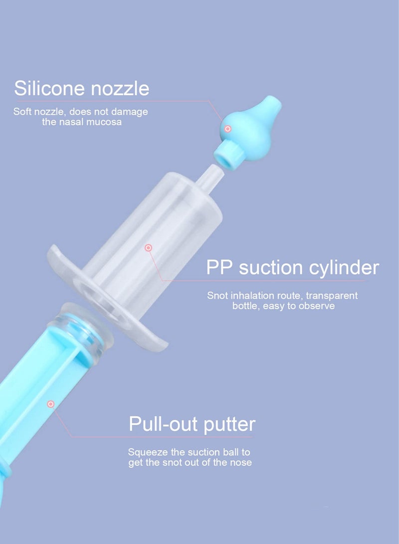 أداة تنظيف أنف الأطفال من السيليكون مكونة من 3 قطع، أداة تنظيف إبرة أنف الأطفال - Image 2