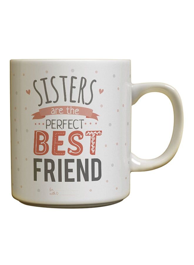 RKN My Sisters My Best Friend Design Ceramic Mug Multicolour 12ounce - Image 2