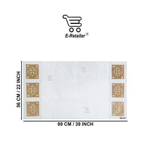 E-Retailer® PVC Waterproof Fridge Top Cover/Refrigerator Cover With 6 Utility Pockets (Color-Transparent, Size-39x22 Inches) - Image 3