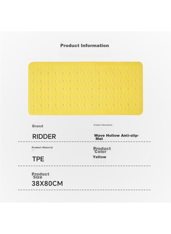 Ridder German Imported Bathroom Non-slip Mat, Bathroom Mat For Pregnant Women And Children, Non-slip Tpe Floor Mat, Hollow Design, 38*80cm - Image 5