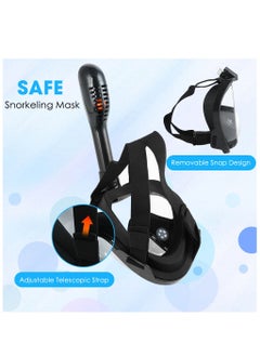 Full Face Snorkel Mask - Diving Mask with Dry Top Breathing System Double-Tube, 180 Degree Panoramic Snorkeling Mask with Camera Mount, Anti-Fogging Anti-Leak Snorkeling Gear for Adults and Kids - pzsku/Z1D85FFF0B17BD1B01D69Z/45/_/1689126985/86b265df-4cd9-494a-aed6-9ba8d3a5b823