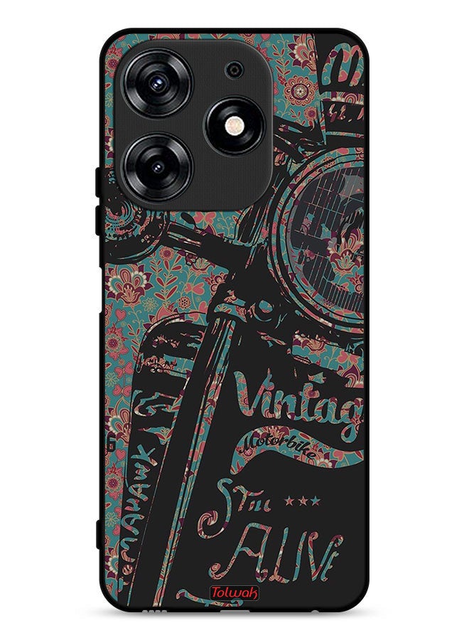 Tolwak Tecno Spark 10 Pro 4G Protective Case Cover Vintage Motorbike - Image 1