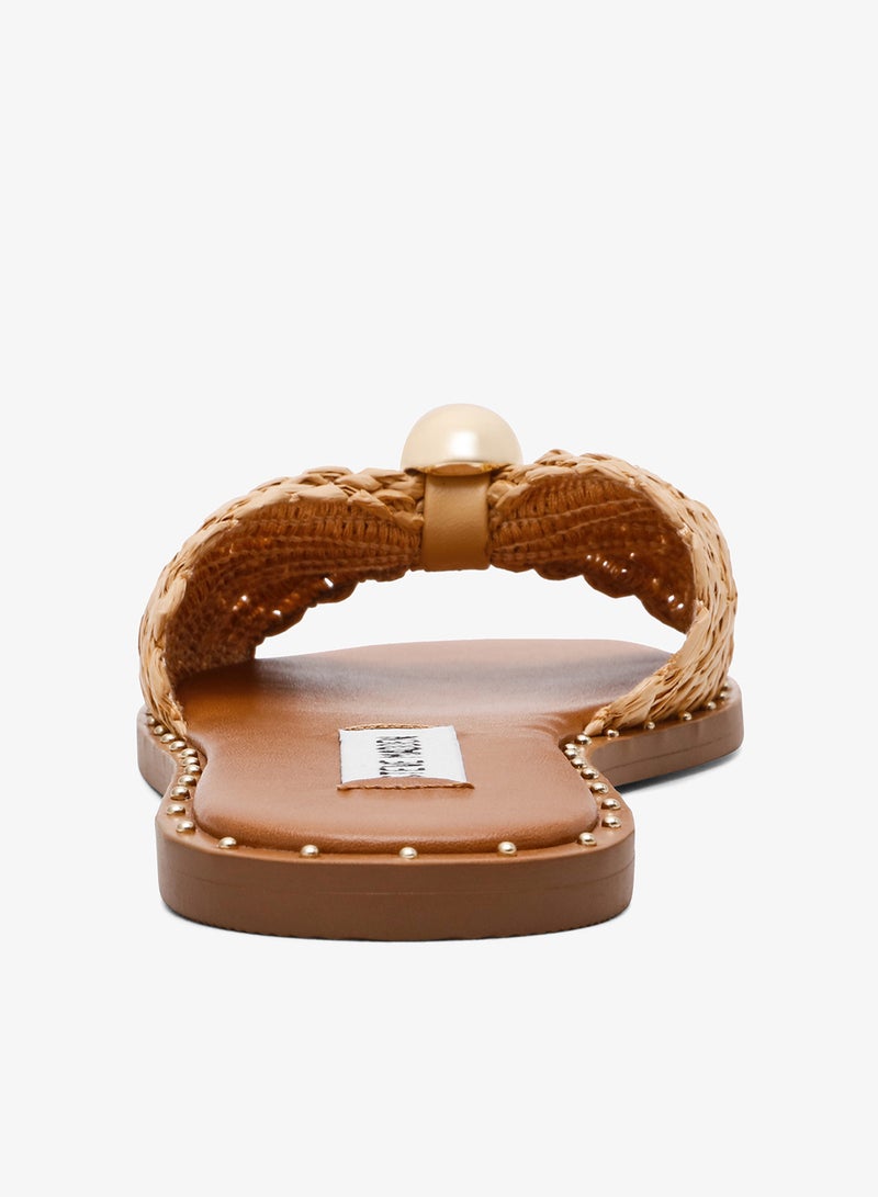 STEVE MADDEN Bow Accent Flat Sandals - Image 2