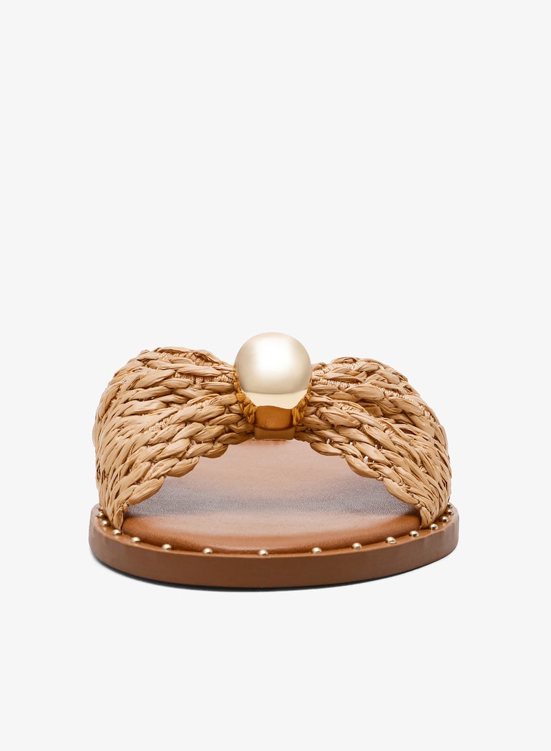 STEVE MADDEN Bow Accent Flat Sandals - Image 3