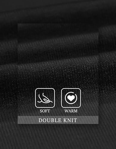 PULI Women's Elegant Shawl Wraps Soft Open Front Poncho Sweater for Spring Fall Winter Black - Image 3