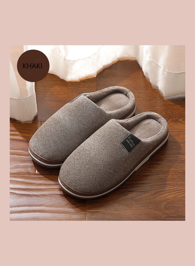 Cotton Bedroom Slippers Brown - Image 2