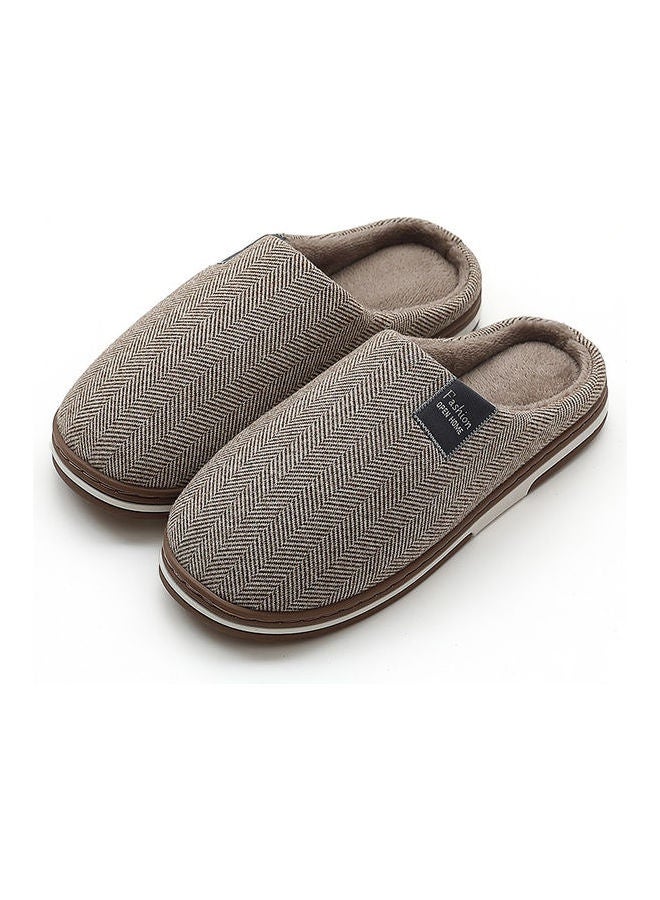 Cotton Bedroom Slippers Brown - Image 1