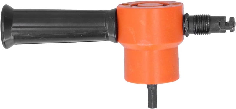 Double Head Nibbler 360 Degree Adjustable Metal Cutter Drill Attachment for Stainless Steel Iron Copper Aluminum Plastic Fiberboard DIY Home Construction Projects Orange Re - Image 3