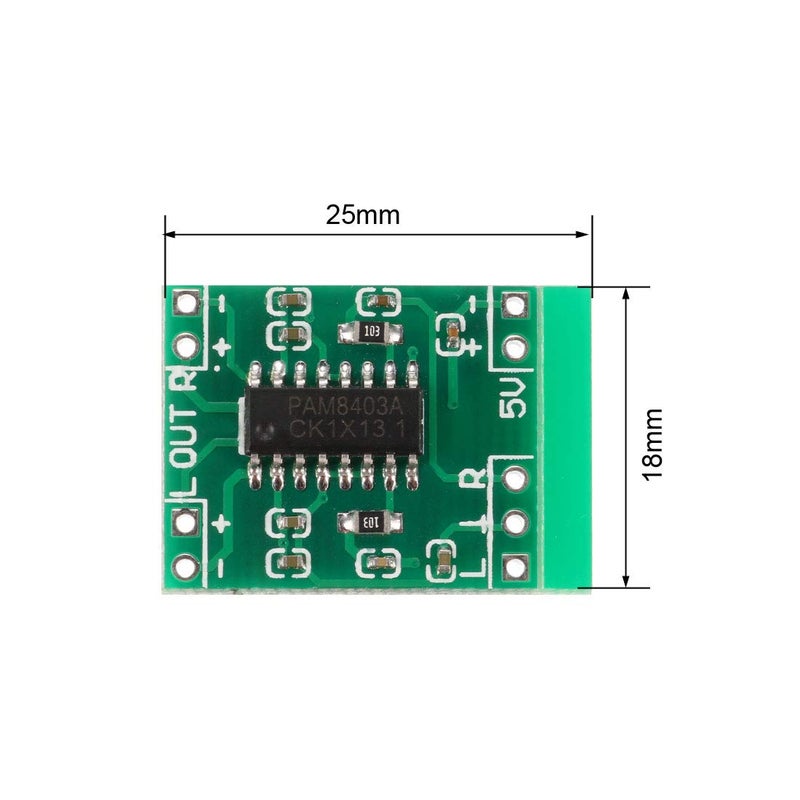 uxcell Mini PAM8403 Module Digital Amplifier Board 23W Class D 2.5-5V USB Power - Image 2