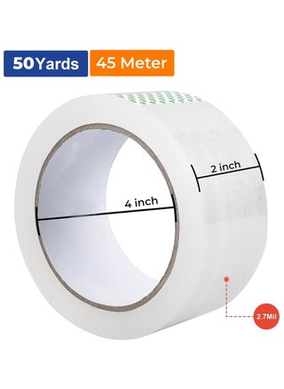 Duravel Clear Tape 6 pcs with Dispenser - Heavy Duty 2 inch x 50 YDs- clear tape roll - clear tape 2 inch, Packaging Tape, Packing Tape Dispenser- packing tape clear for Packing Boxes - view 3