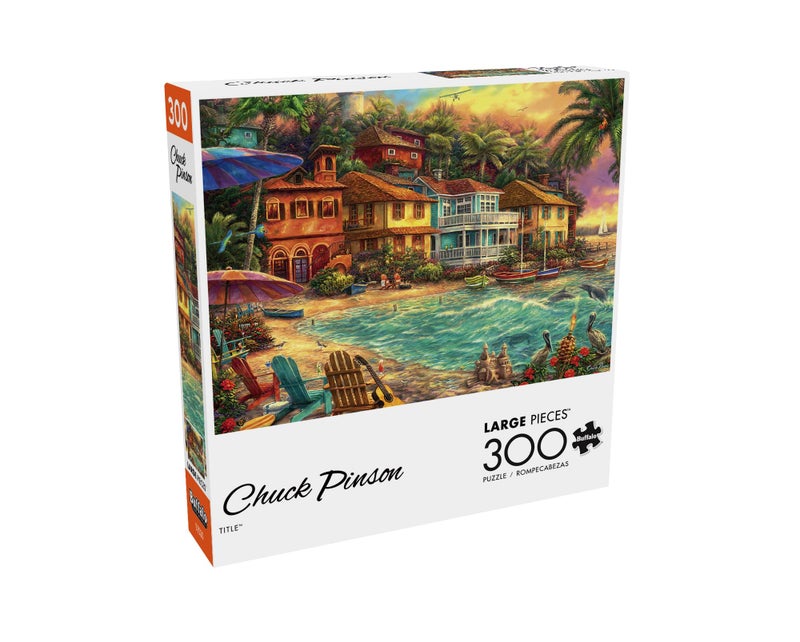 Buffalo Games - Chuck Pinson - Chuck Pinson - Island Time - Large Piece Jigsaw Puzzle for Adults -Challenging Puzzle Perfect for Game Nights - Finished Size is 21.25 x 15.00 - Image 3