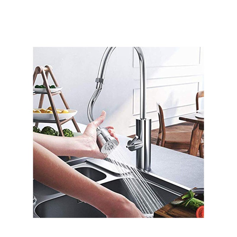 SOLARAE 360 Rotating Faucet Sprayer Kitchen Faucet Accessories Booster Shower Household Faucet Water Splash Filter Kitchen Sink Filter Water Saver Nozzle - Image 1