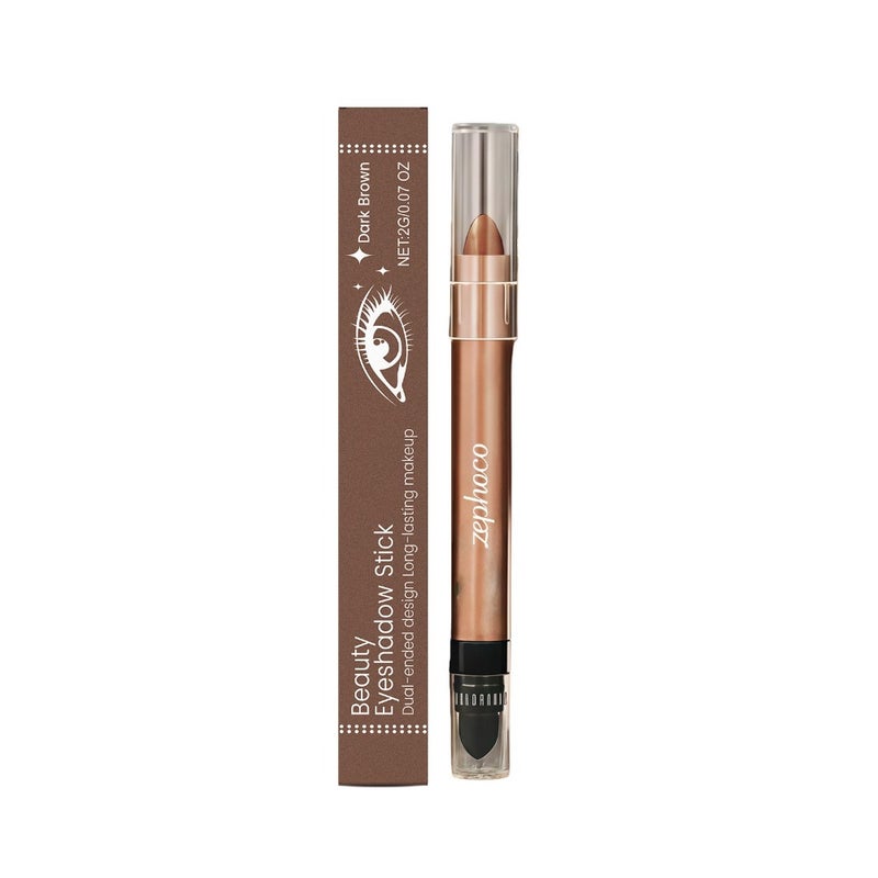 Zephoco star diamond double-headed eyeshadow stick series natural color pearl glitter, easy to use, convenient eyeshadow stick