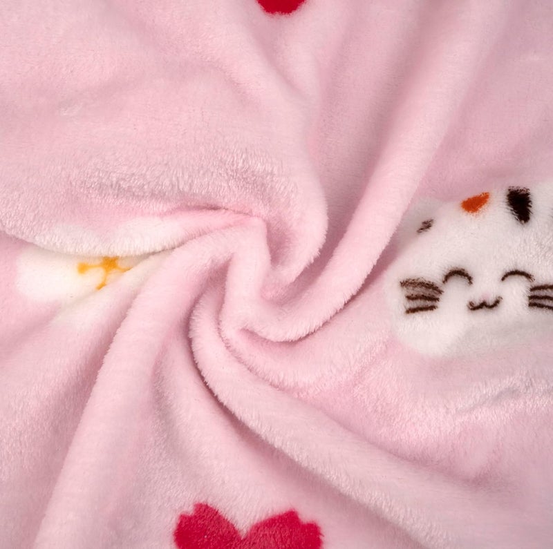Uber World Uber World Newborn Baby Blanket with Hood/Infant AC Blanket/Baby Wrapper/Flannel Baby Blanket for 0-9 Months (70x70cm) Pack of 1 - Image 2