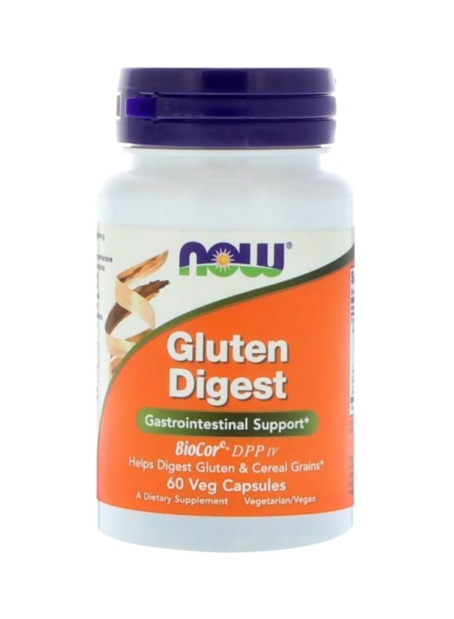 Now Foods Gluten Digest Dietary Supplement - 60 Veg Capsules - Image 1