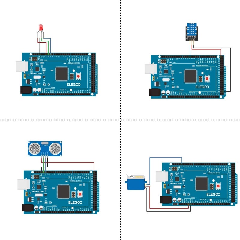 إليجو مجموعة ELEGOO Mega R3 Project The Most Complete Ultimate Starter Kit مع دليل تعليمي متوافقة مع Arduino IDE - Image 5