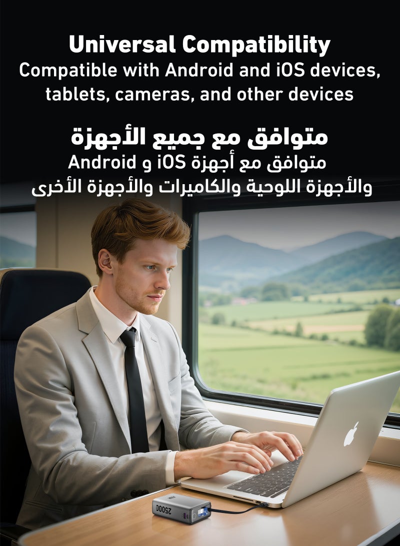 جودا باور بانك NEON 25 بسعة 25000mAh وPD 100W - Image 4