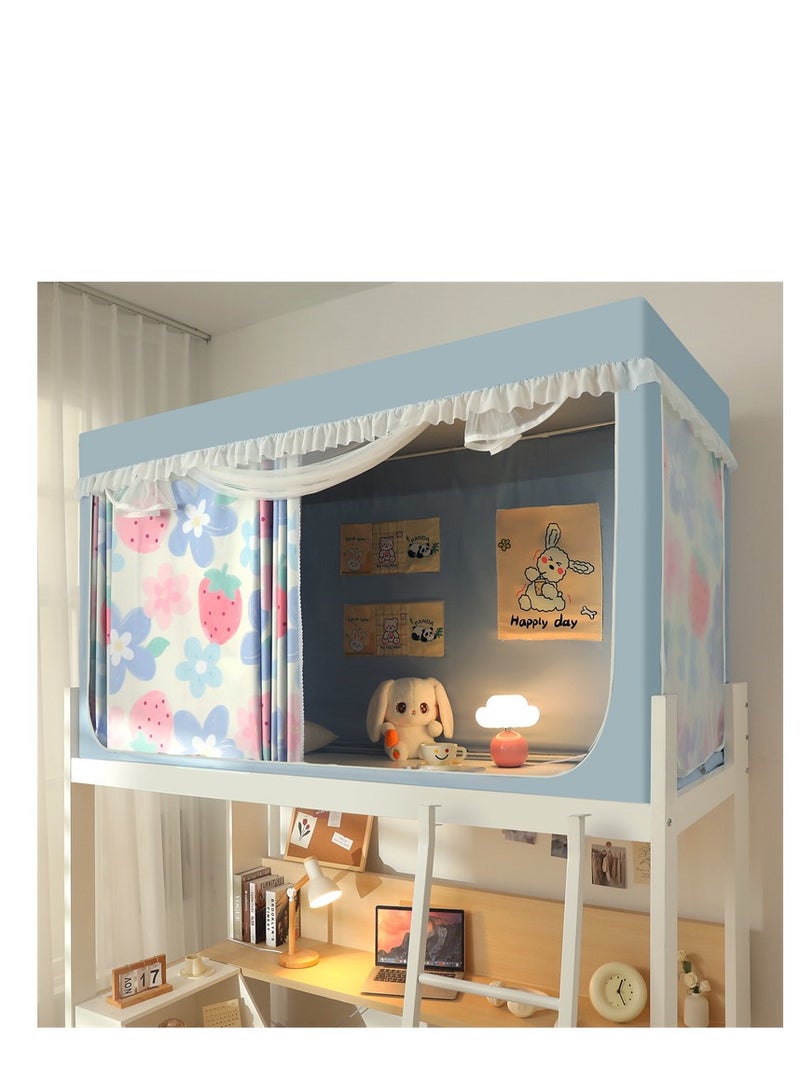 Y&D Bed Canopy Tents Curtain Blackout Curtain Single Bed Tent Curtain Student Shading Cloth Bed Canopy Mosquito Net Student Sleep Privacy Protection - Image 1