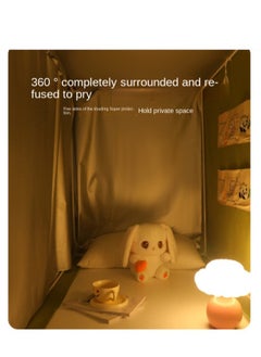 Y&D Bed Canopy Tents Curtain Blackout Curtain Single Bed Tent Curtain Student Shading Cloth Bed Canopy Mosquito Net Student Sleep Privacy Protection  - Image 2